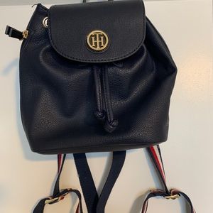 Tommy Hilfiger Navy blue mini backpack purse
